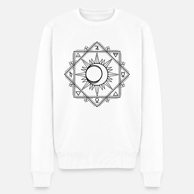 Formel - Männer Premium Bio Pullover - Weiß