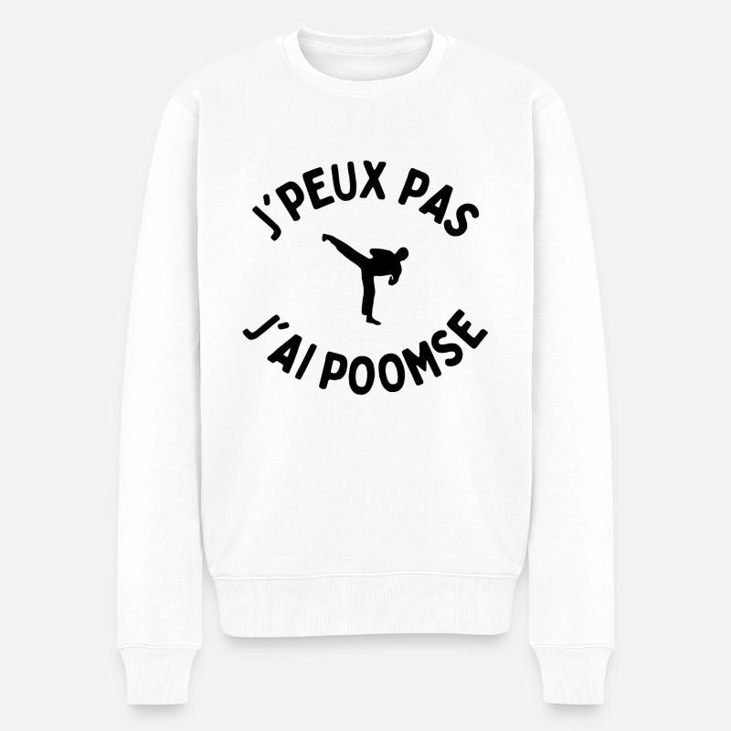 j'peux pas j'ai poomse - Pull Premium bio Homme - blanc