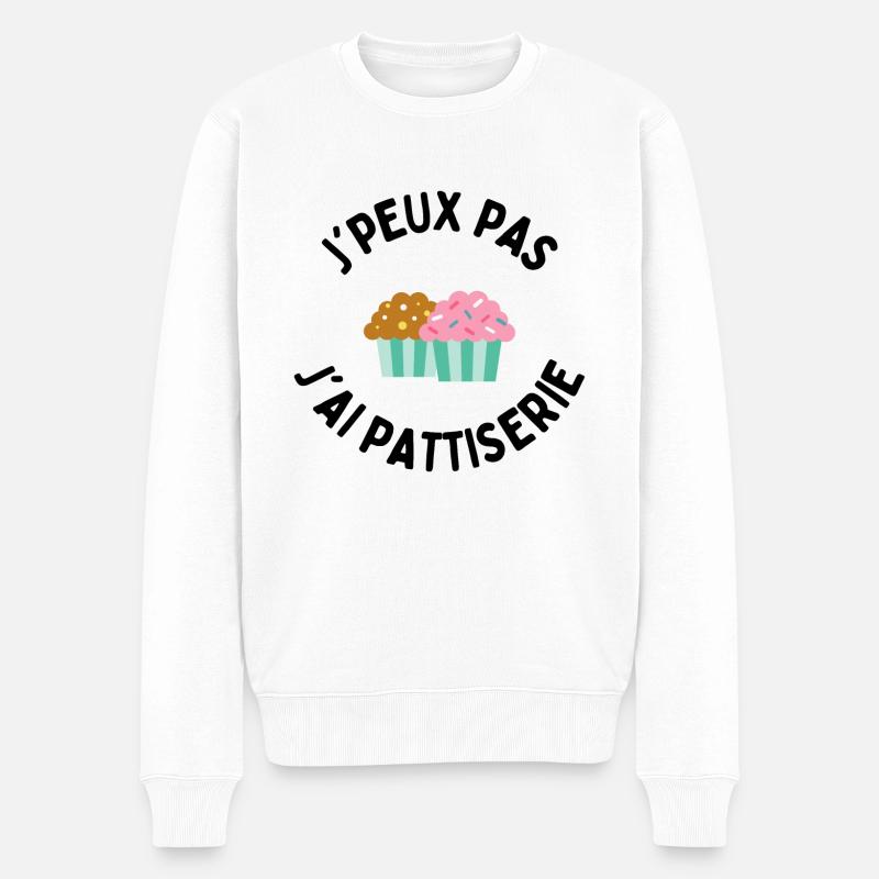 j'peux pas j'ai patisserie - Pull Premium bio Homme - blanc