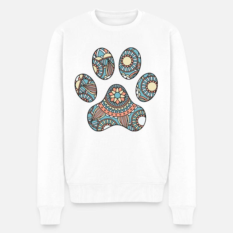 Patte de chien - Pull Premium bio Homme - blanc