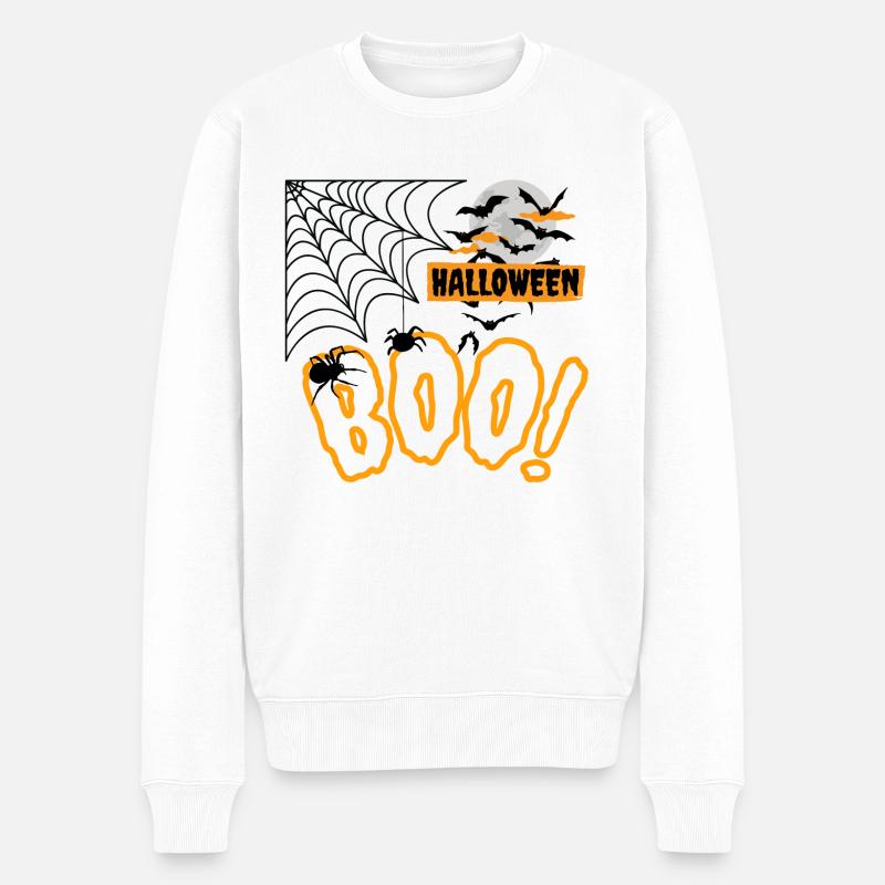 HALLOWEEN - Pull Premium bio Homme - blanc
