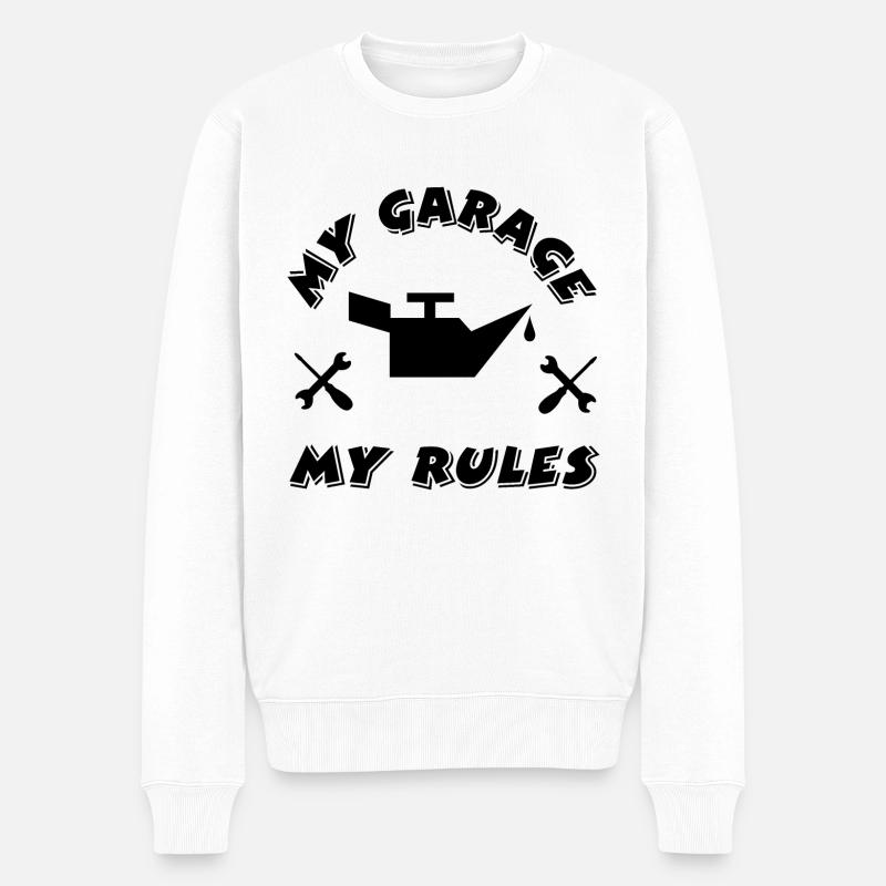 Garage - Pull Premium bio Homme - blanc