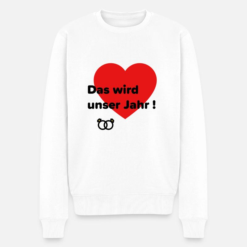 Das wir unser Jahr ! - Männer Premium Bio Pullover - Weiß