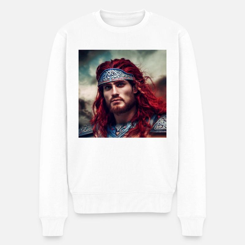 Guerrier Viking - Pull Premium bio Homme - blanc