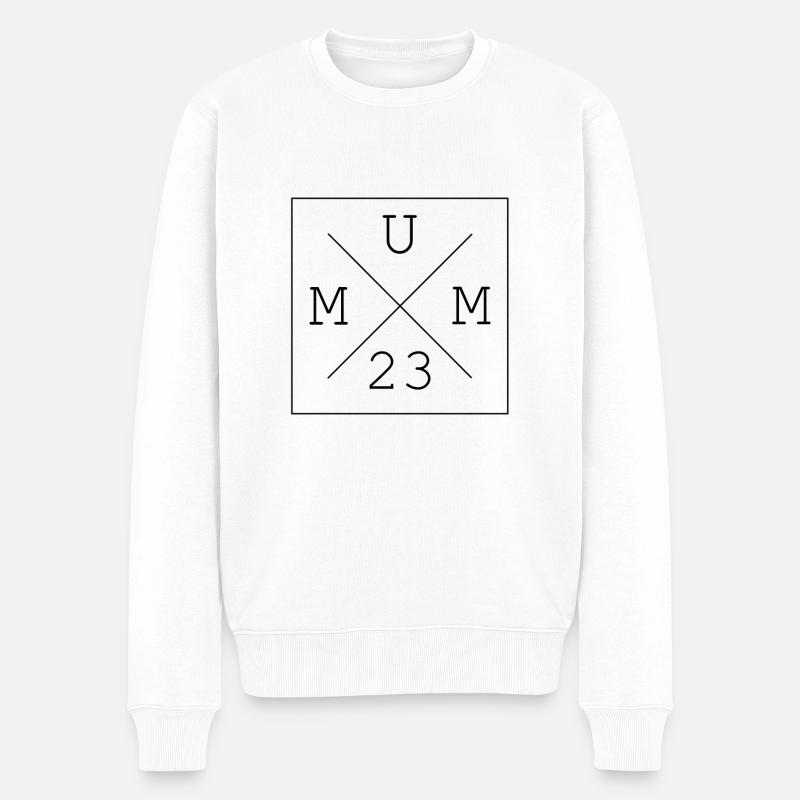 Mum 23 2023 Geschnkidee - Männer Premium Bio Pullover - Weiß