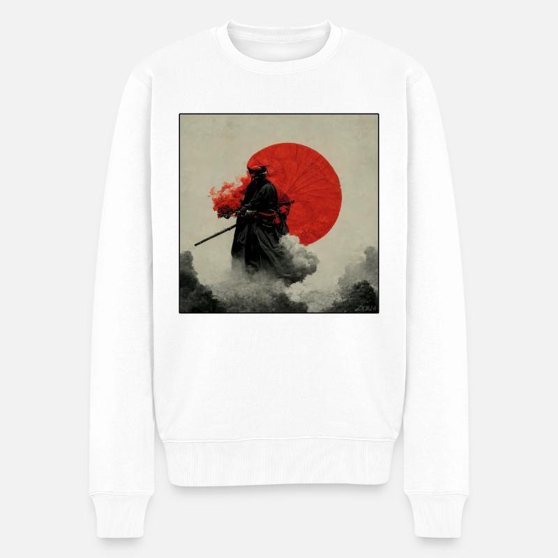 Tod von Ronin - Männer Premium Bio Pullover - Weiß