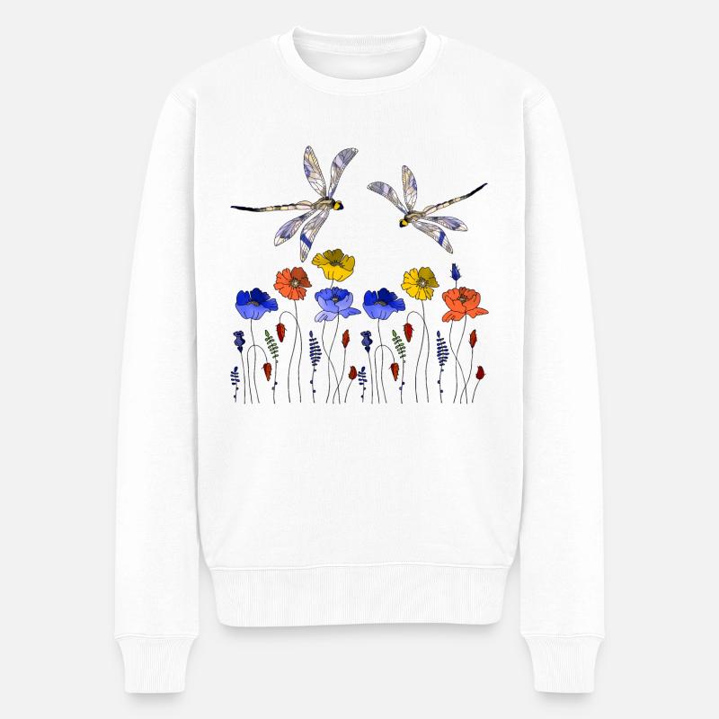 Wichtig - Männer Premium Bio Pullover - Weiß
