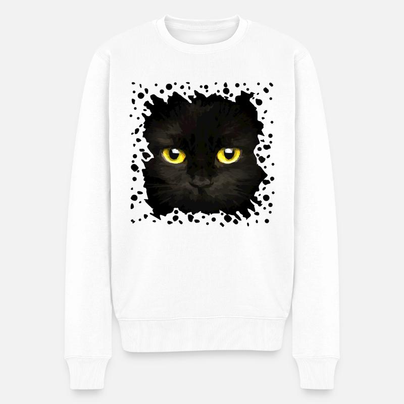 Chat - Pull Premium bio Homme - blanc