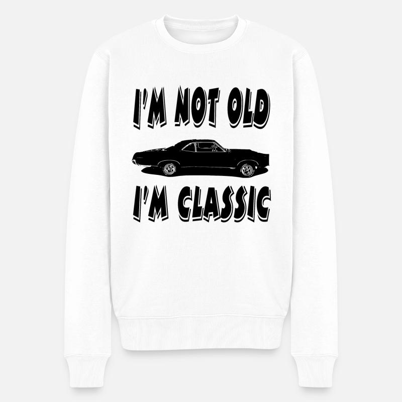 Voiture - Pull Premium bio Homme - blanc