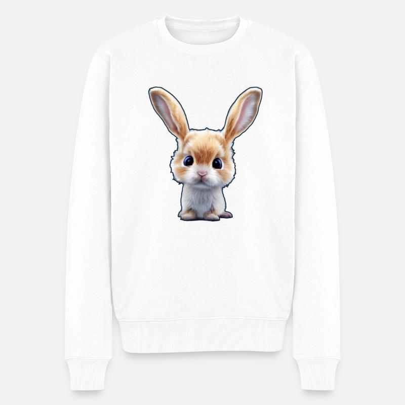 petit lapin 5 - Pull Premium bio Homme - blanc
