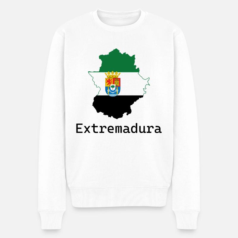 Estremadura - Männer Premium Bio Pullover - Weiß