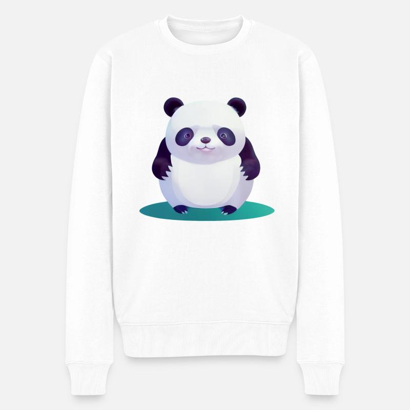 Bébé Panda - Pull Premium bio Homme - blanc