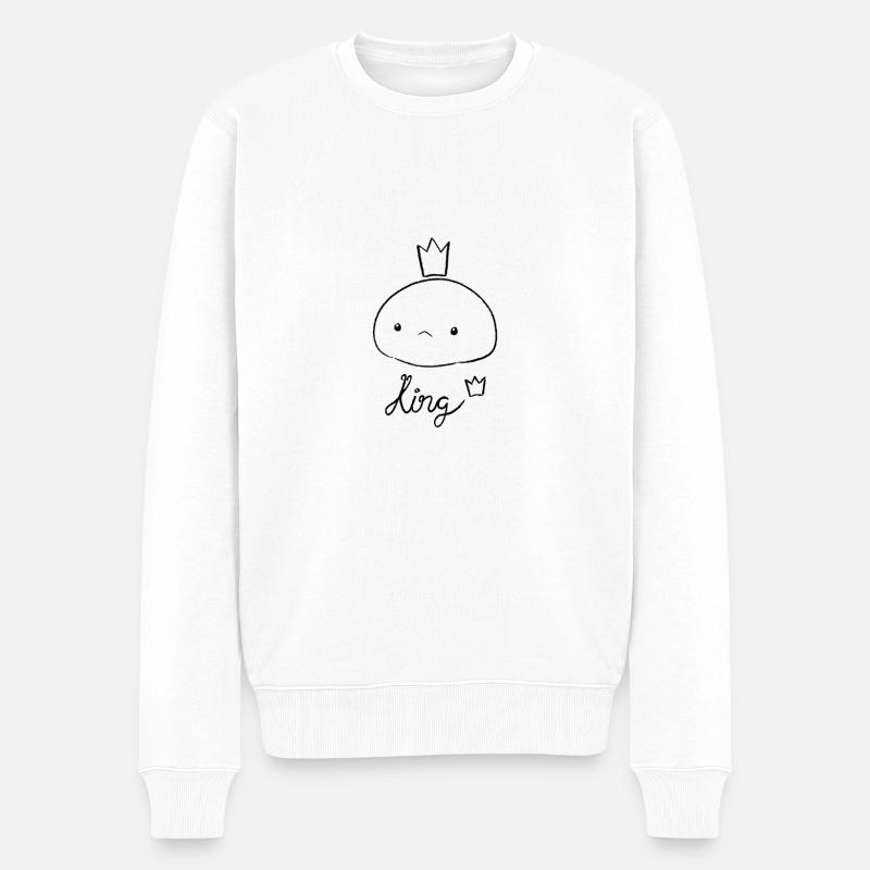 Roi - Pull Premium bio Homme - blanc