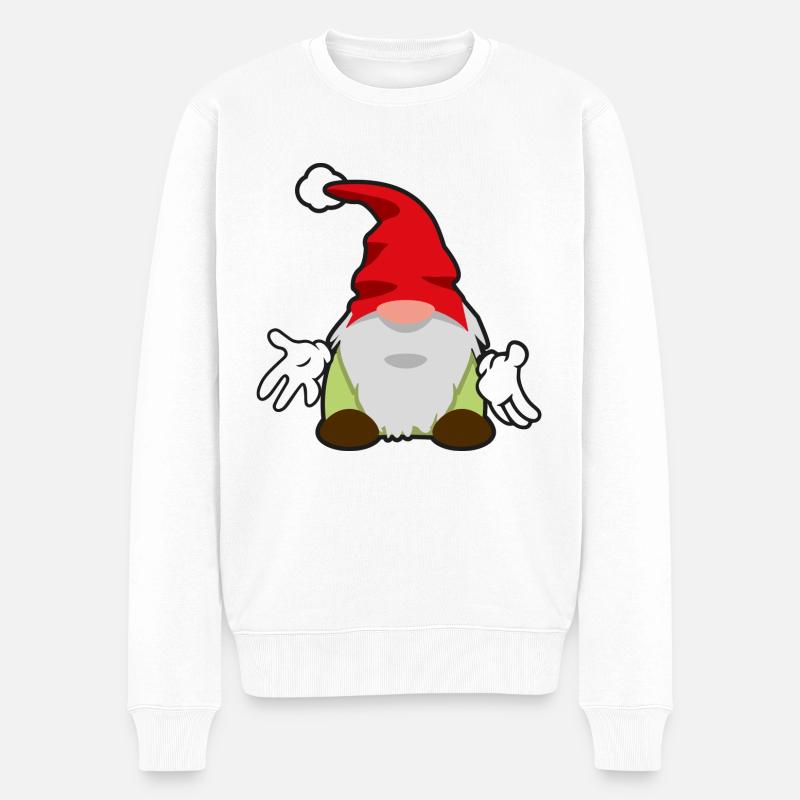 premier gnome de Noël - Pull Premium bio Homme - blanc