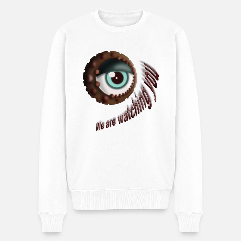 Nous vous surveillons - Pull Premium bio Homme - blanc