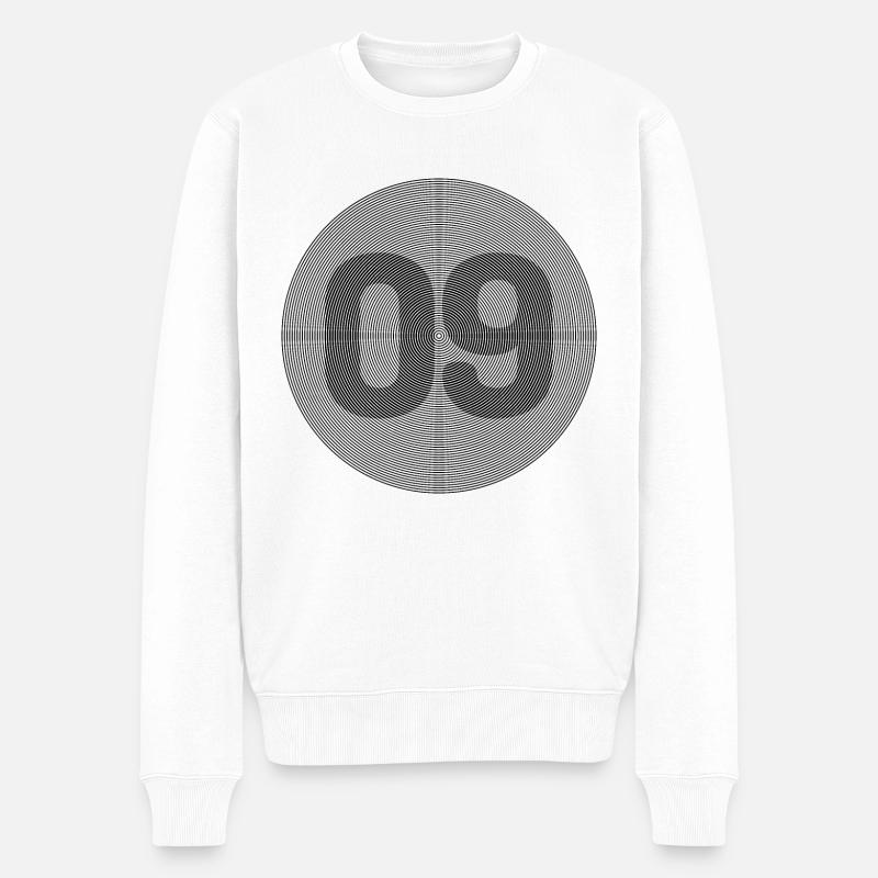 09 - Männer Premium Bio Pullover - Weiß