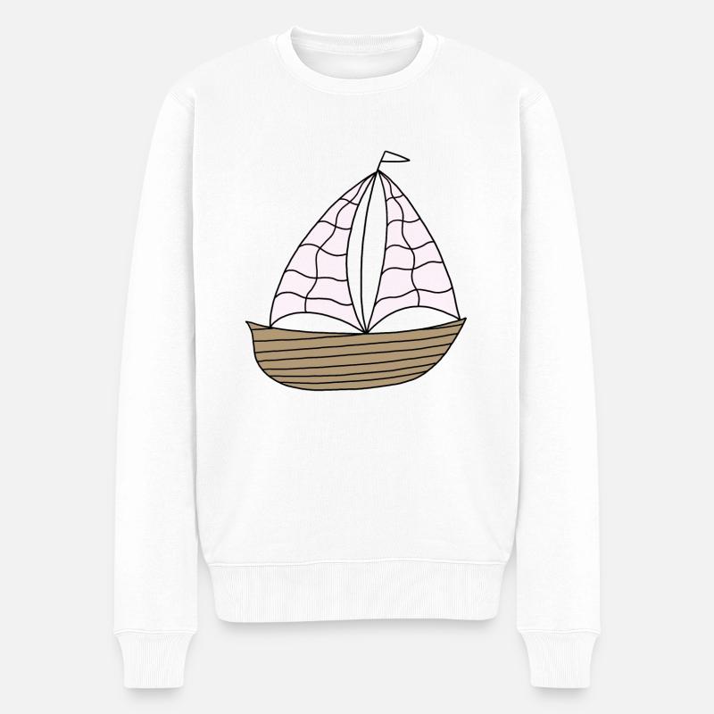 Voilier - Pull Premium bio Homme - blanc