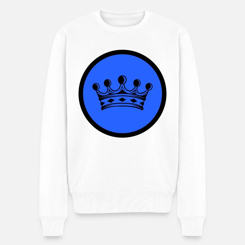 Couronne - Pull Premium bio Homme - blanc