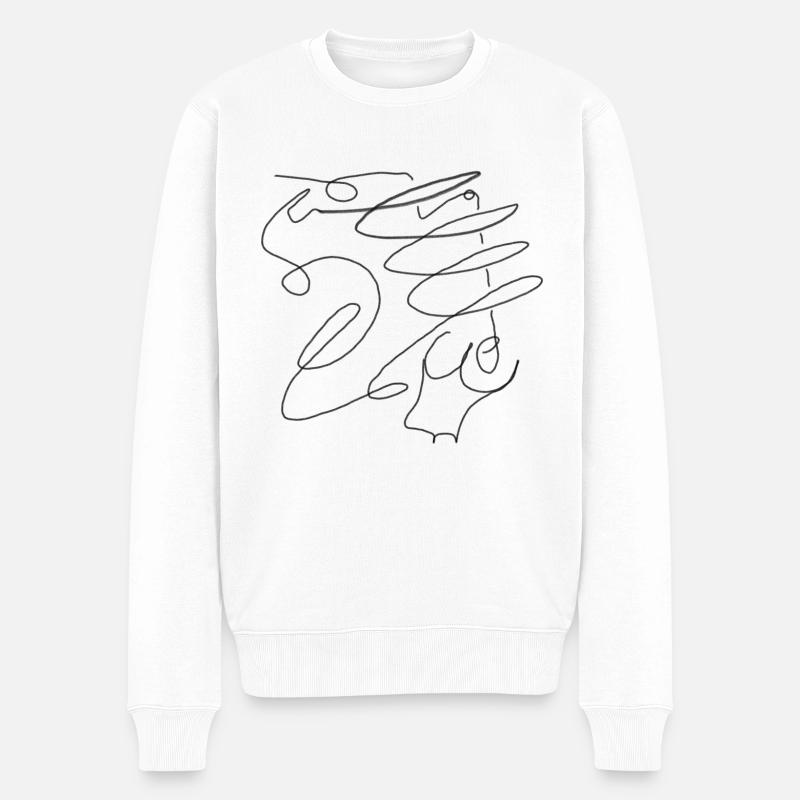 VENUS - Männer Premium Bio Pullover - Weiß