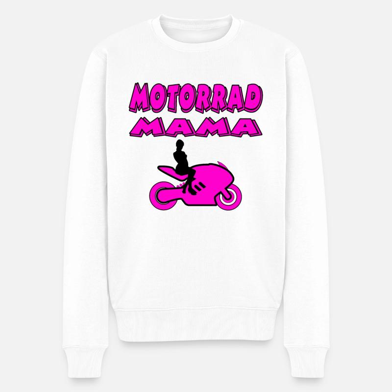 Motorrad - Männer Premium Bio Pullover - Weiß