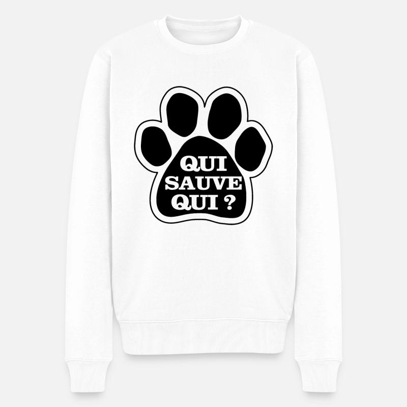 qui sauve qui ? - Pull Premium bio Homme - blanc
