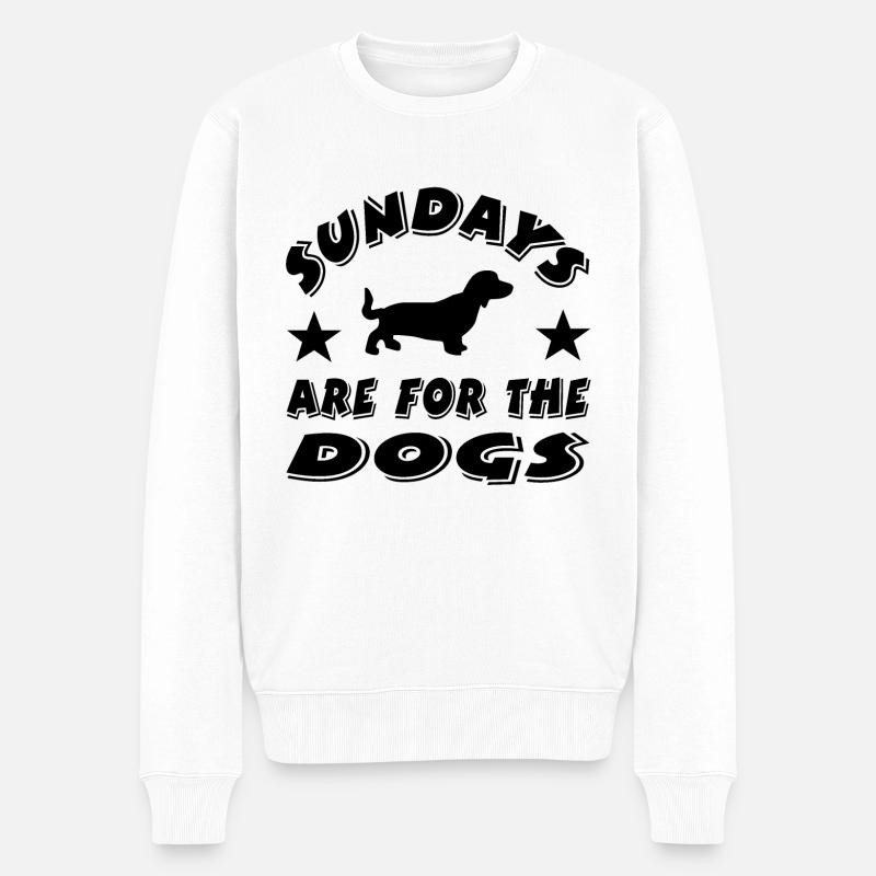 Teckel - Pull Premium bio Homme - blanc