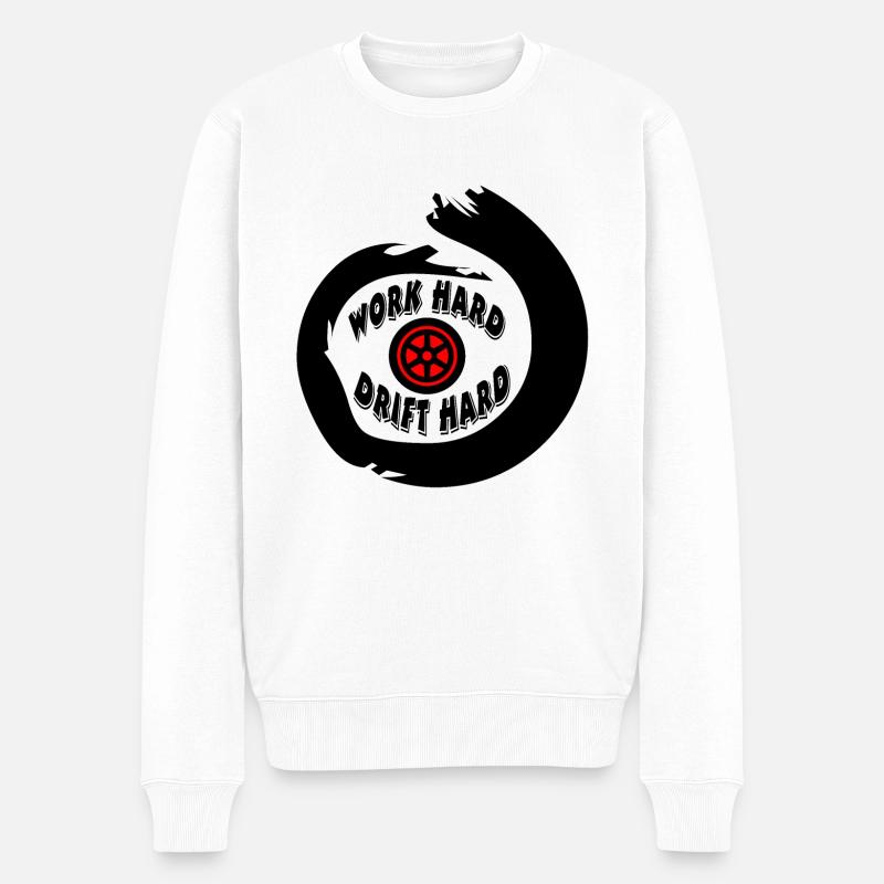 Auto - Männer Premium Bio Pullover - Weiß