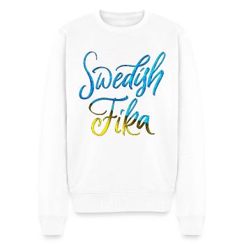 Sweden Sverige Viking Norden Scandinavia - Men's Premium Organic Jumper - white - Front - Thijin (182cm)