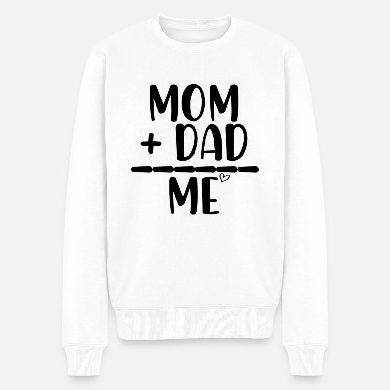 Maman Papa moi - Pull Premium bio Homme - blanc