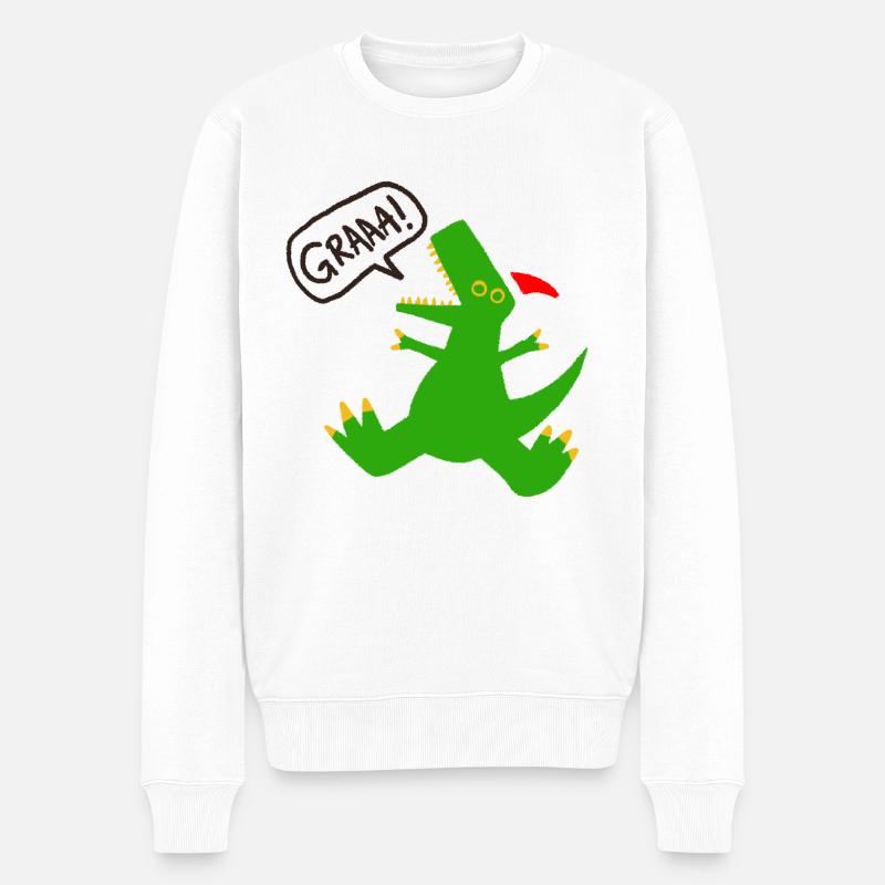 DINO NOËL - Pull Premium bio Homme - blanc
