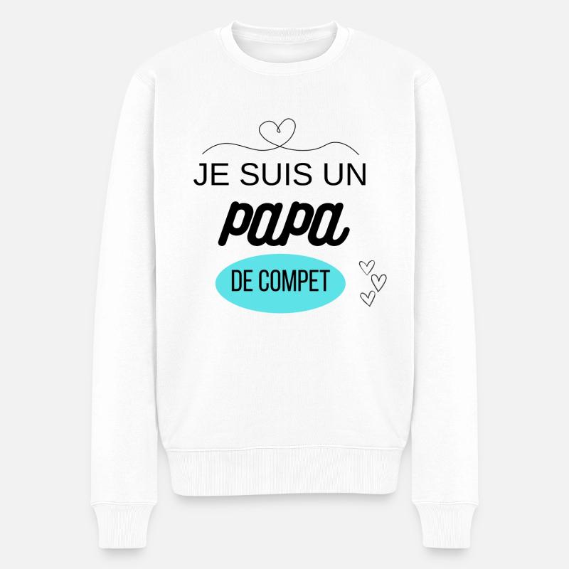 cadeau pour les papas - Pull Premium bio Homme - blanc