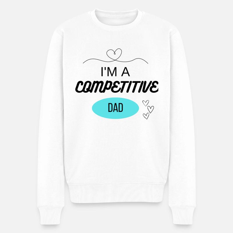 Geschenk für Väter - Männer Premium Bio Pullover - Weiß