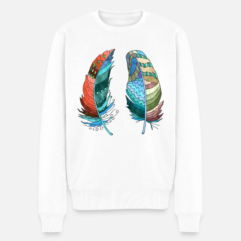 Stylo - Pull Premium bio Homme - blanc