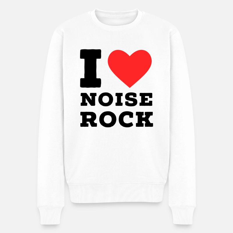 J’adore le noise rock - Pull Premium bio Homme - blanc