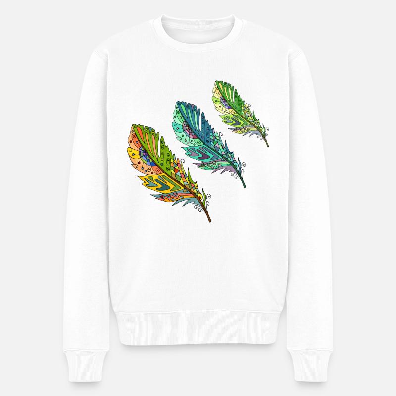 Stylo - Pull Premium bio Homme - blanc