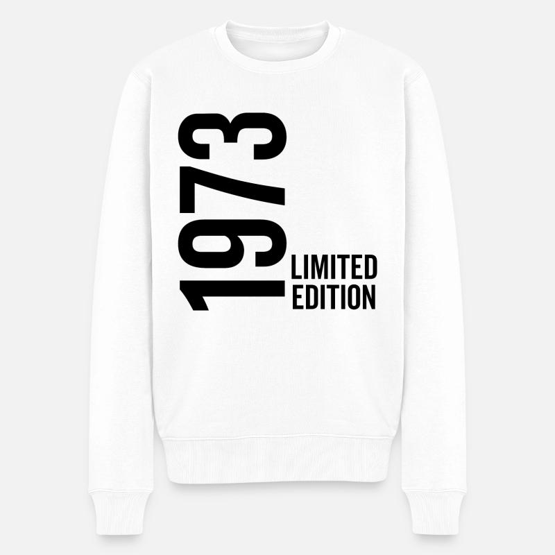1973 Limited Edition - Männer Premium Bio Pullover - Weiß