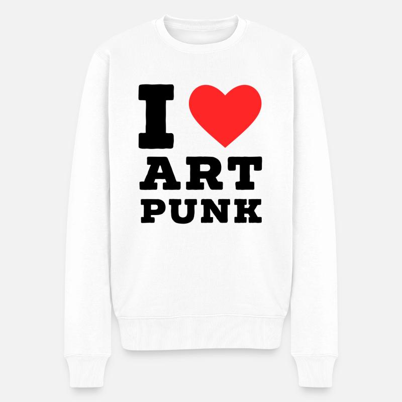 J’adore l’art punk - Pull Premium bio Homme - blanc