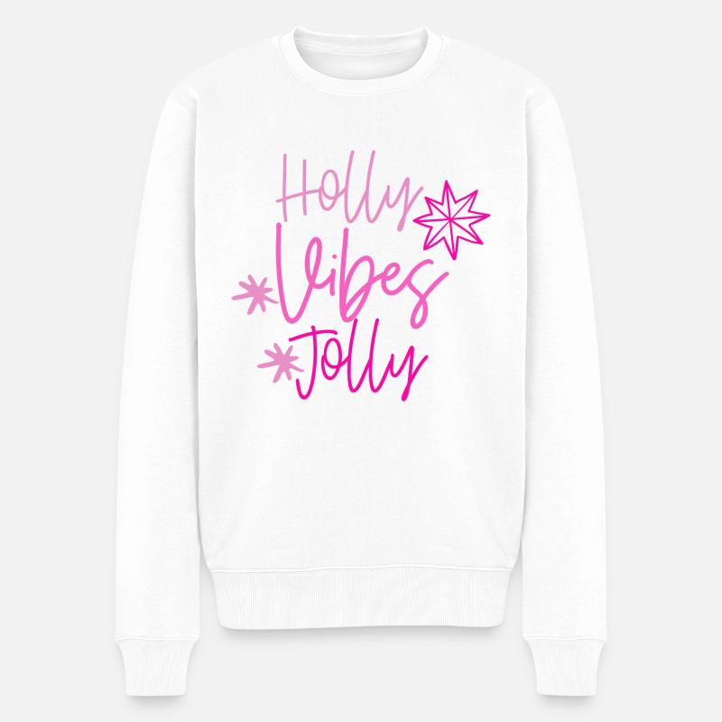 Merry christmas - Männer Premium Bio Pullover - Weiß