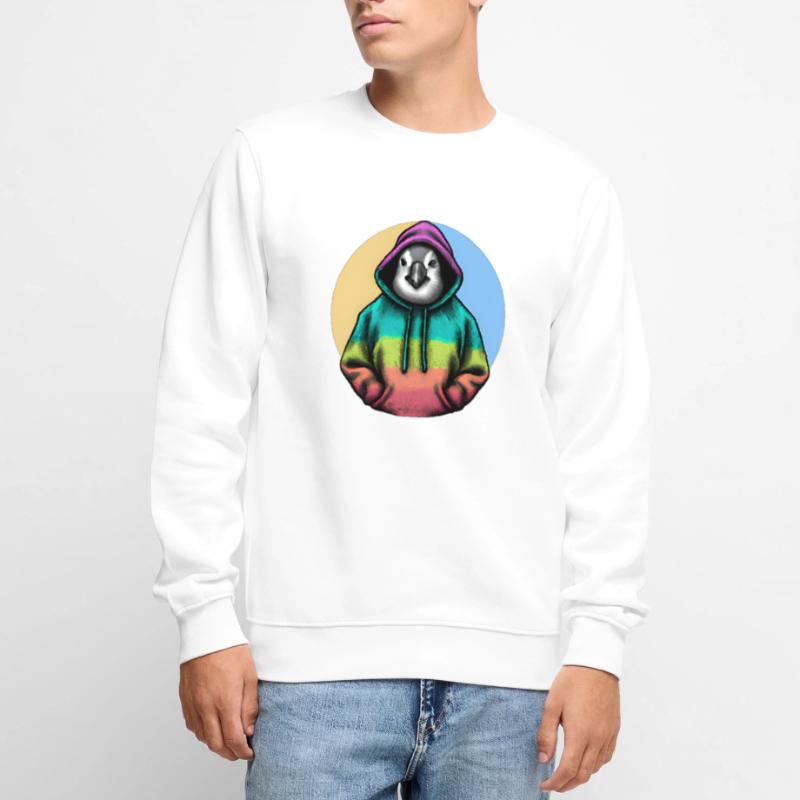 Klassiker Pinguin mit Pullover Männer Premium Bio Pullover