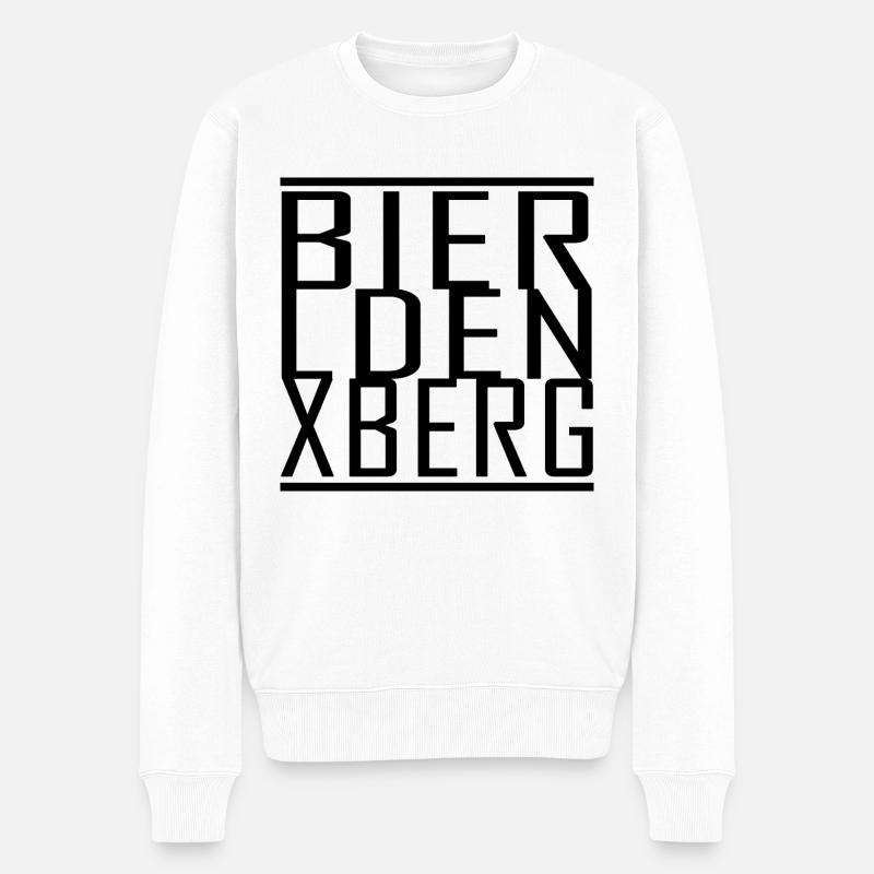 BierLaden xberg - Männer Premium Bio Pullover - Weiß