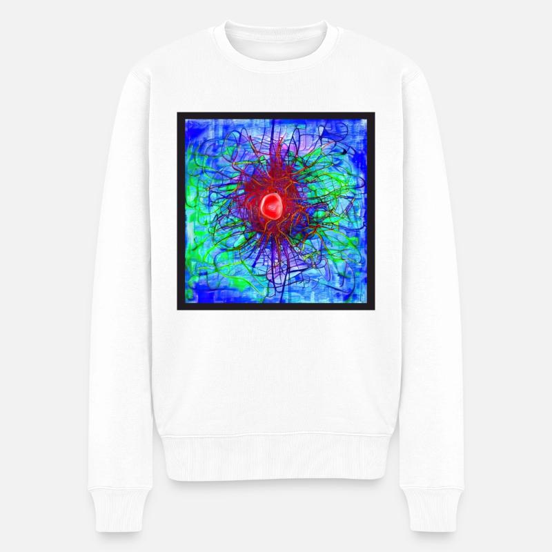 Biohazard - Männer Premium Bio Pullover - Weiß