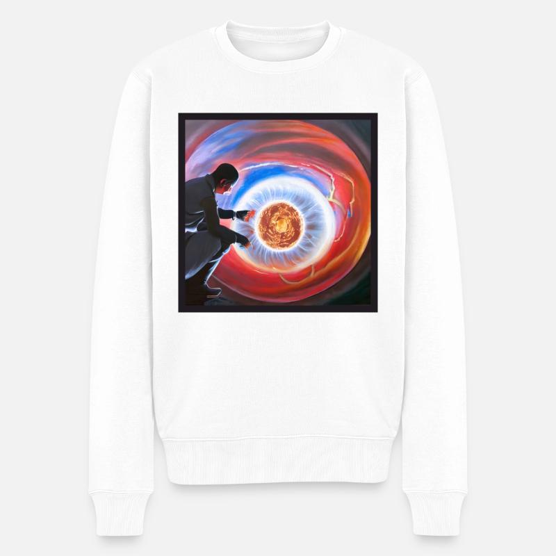 Histoire de la création 2.0 - Pull Premium bio Homme - blanc