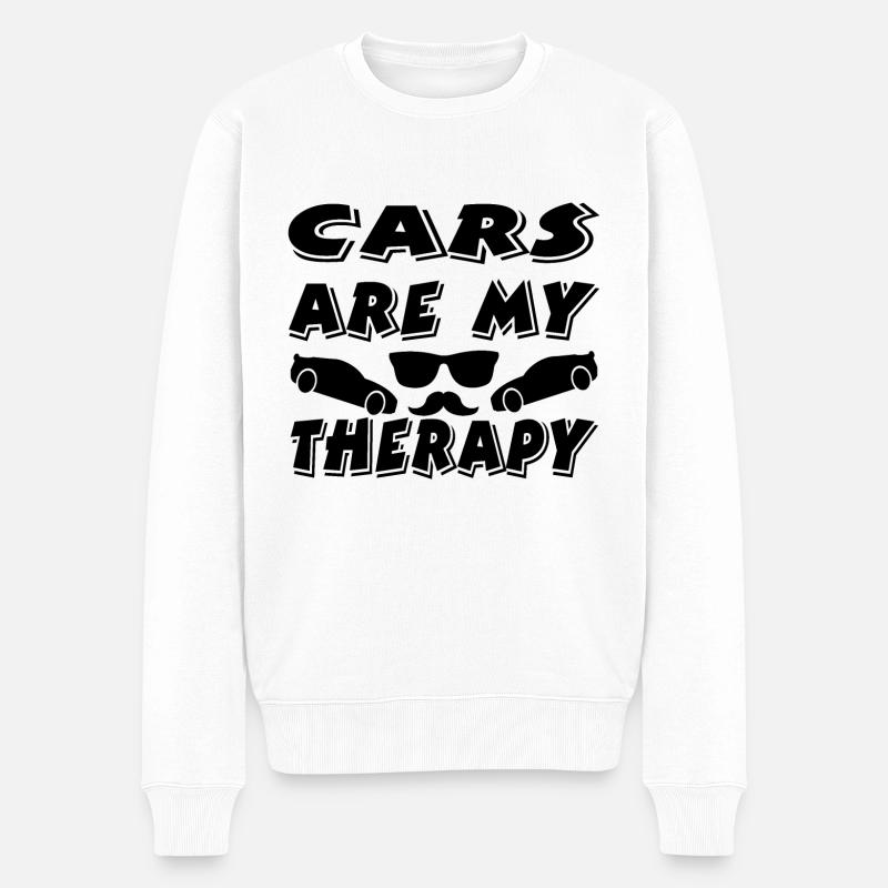 Voiture - Pull Premium bio Homme - blanc