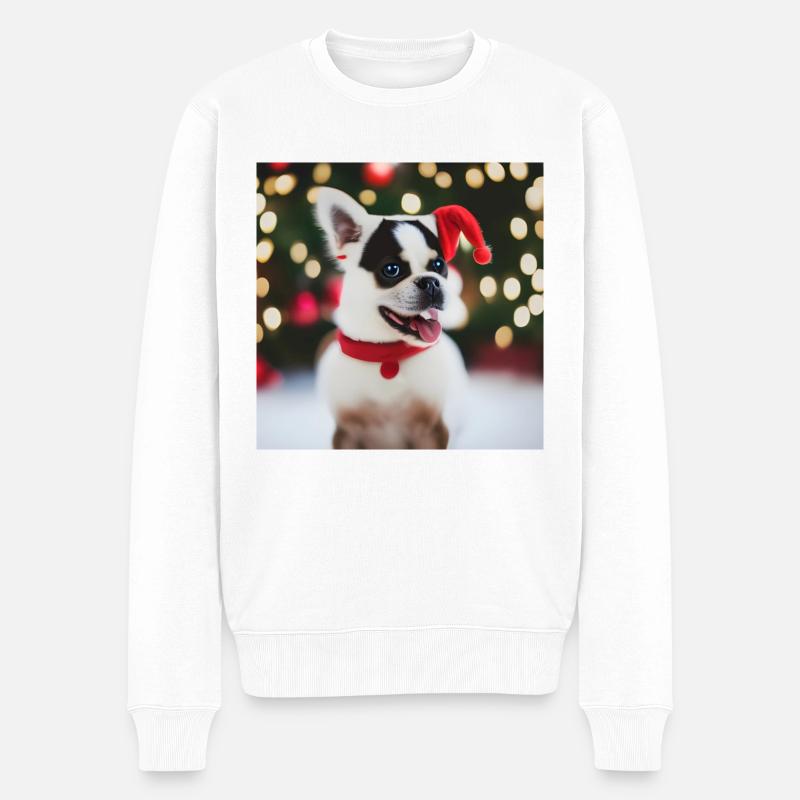 Noël des chiens - Pull Premium bio Homme - blanc