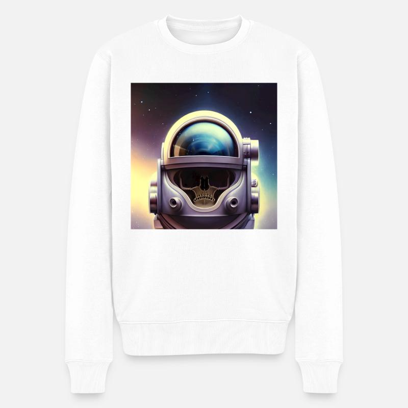 Héros de l’espace - Pull Premium bio Homme - blanc
