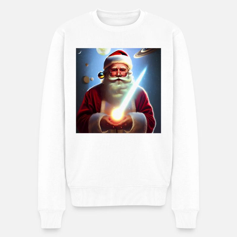 Père Noël Père Noël Noël - Pull Premium bio Homme - blanc
