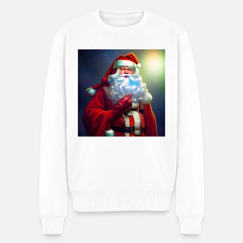 Père Noël Père Noël Noël - Pull Premium bio Homme - blanc