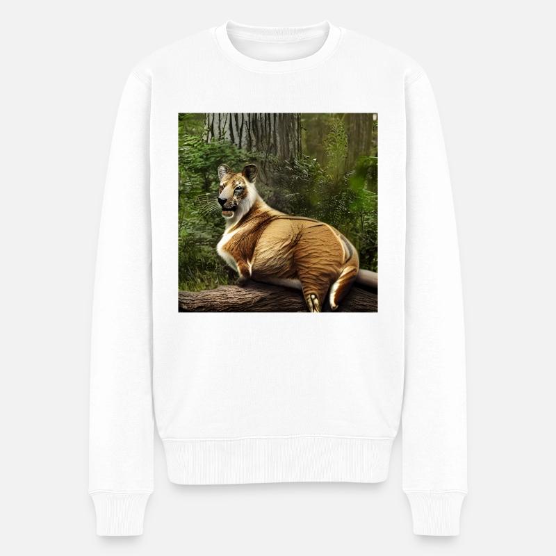 Réaliste Faune Nature Animaux Animaux - Pull Premium bio Homme - blanc