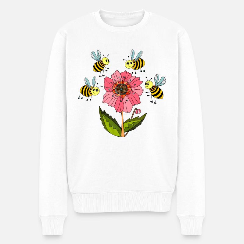 Insekten - Männer Premium Bio Pullover - Weiß