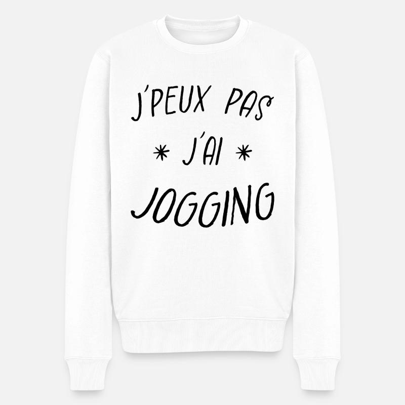 j'peux pas j'ai jogging - Pull Premium bio Homme - blanc